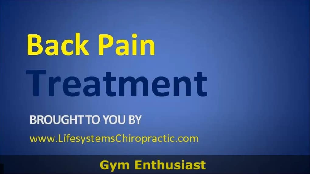 Get Rid Of Lower Back Pain From Weight Training Injury Singapore