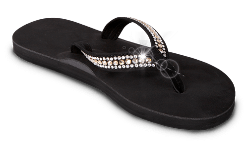 Vegas Black Custom Orthotic Flip Flop Slipper Singapore Chiropractor